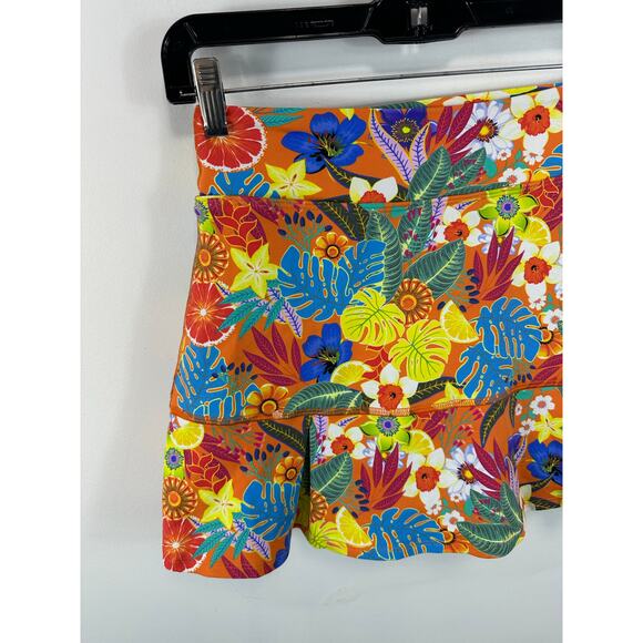 Dona Jo Athletic Skort Floral Artsy Size Small Art to Wear Athletic - Picture 8 of 11